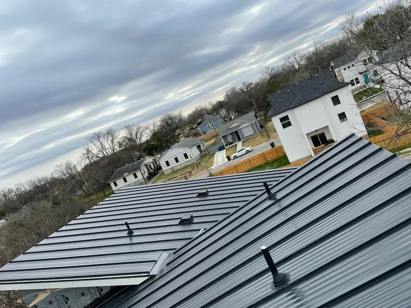 Standing seam metal roof panels with vents for Skylight Repair in Joshua